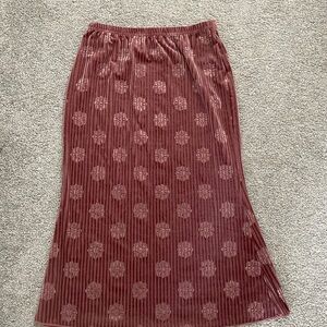 SHEIN Velvet Midi Skirt